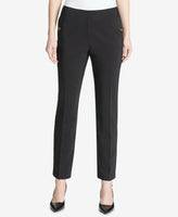 Calvin Klein, Missy Collection, Slim Pant W/Pocket Botton, Color Black, Women Size 10